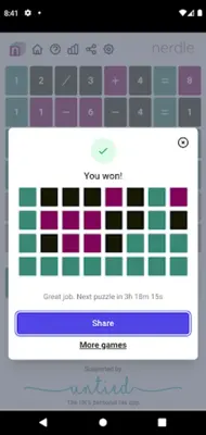 Nerdle android App screenshot 1